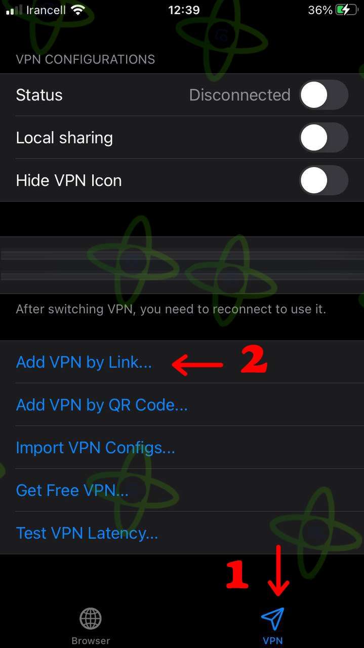 آموزش اتصال Fair VPN آیفون