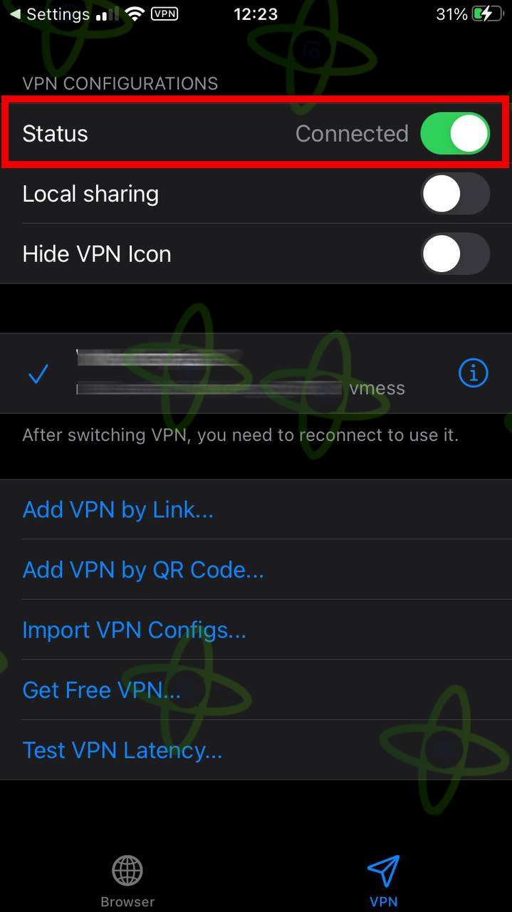 آموزش اتصال Fair VPN آیفون