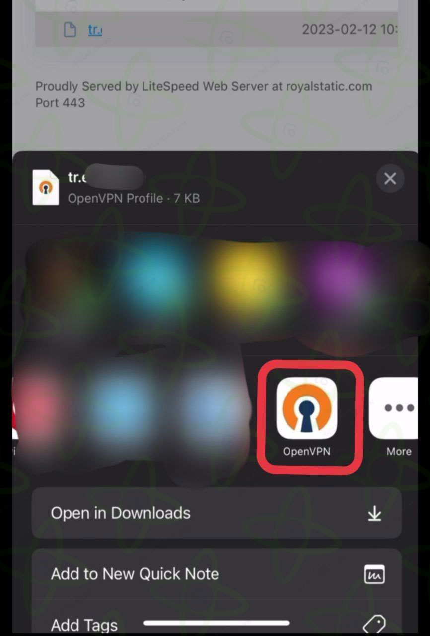آموزش اتصال Open VPN آیفون