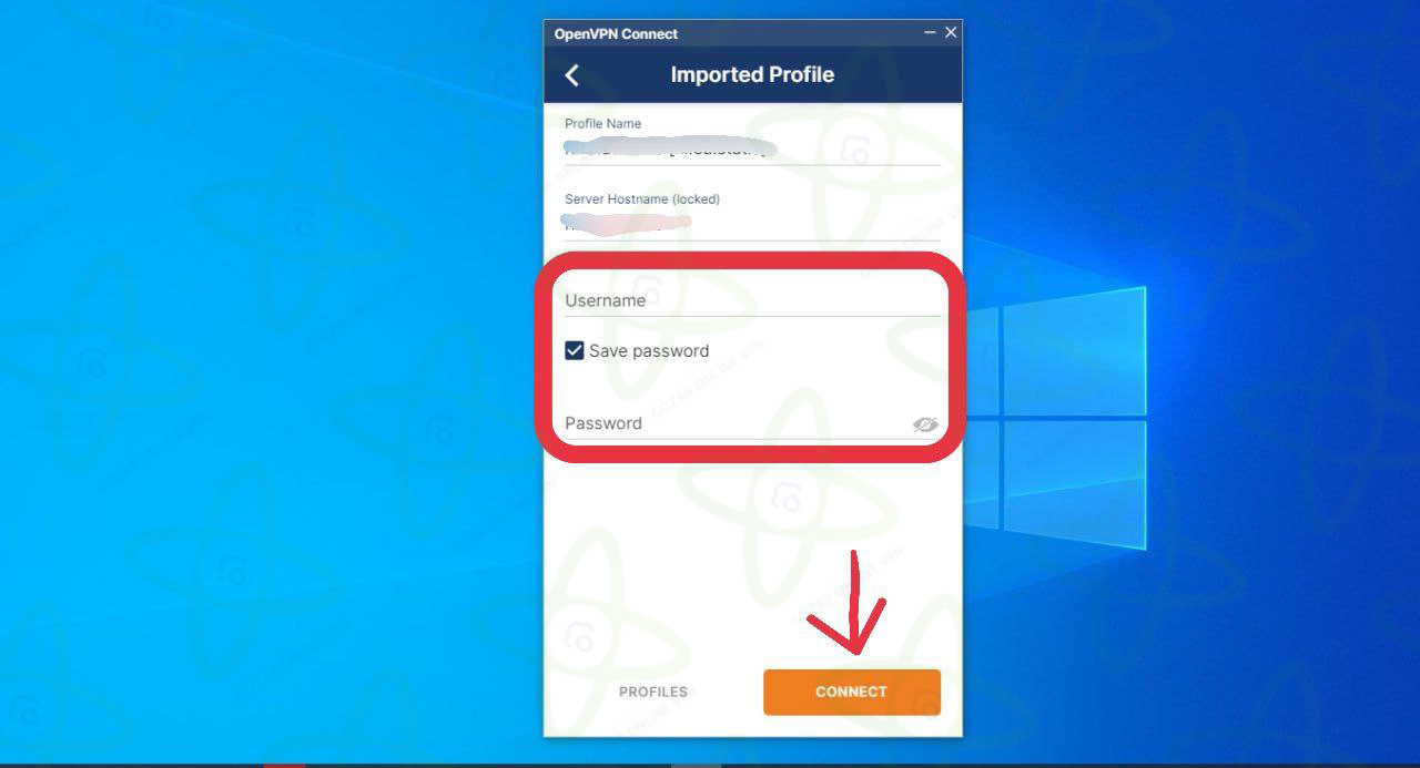 آموزش اتصال Open VPN ویندوز